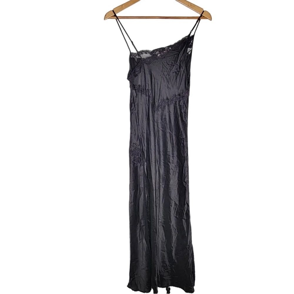 SOLD // Vintage 90’s Y2K 100% Silk Slip Dress Silk Dress - Picture 7 of 8